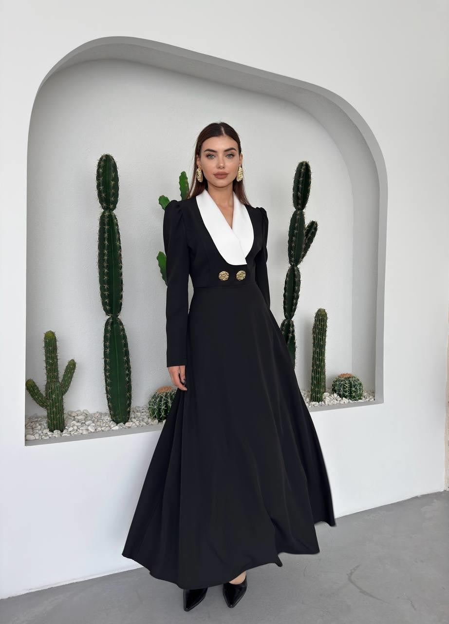 Rochie Heram cu guler șal