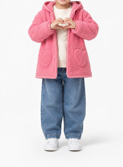 Cardigan 3-6 ani KZUU Fleece LR-8636-R - Maro