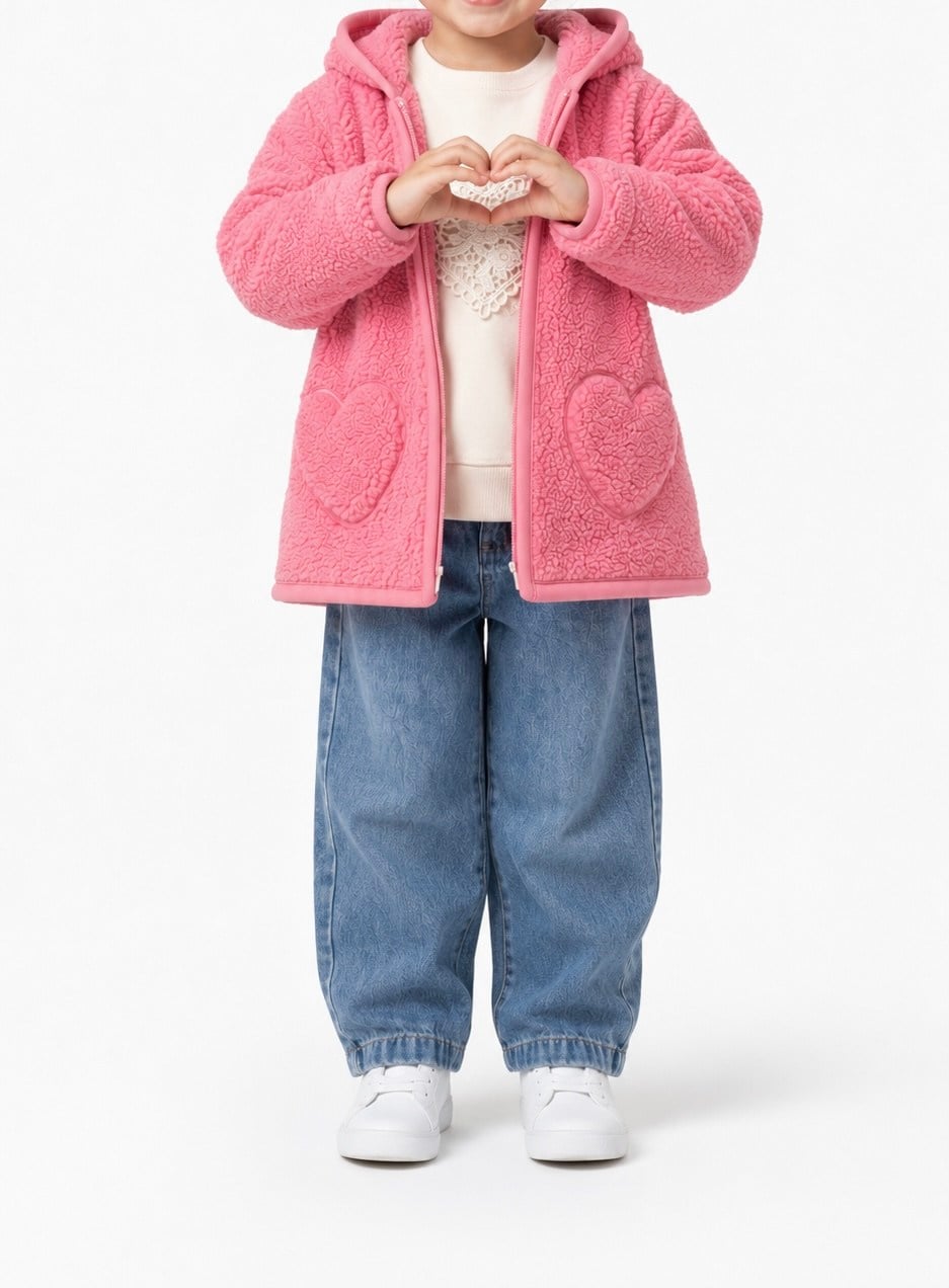 Cardigan 3-6 ani KZUU Fleece LR-8636-R - Maro