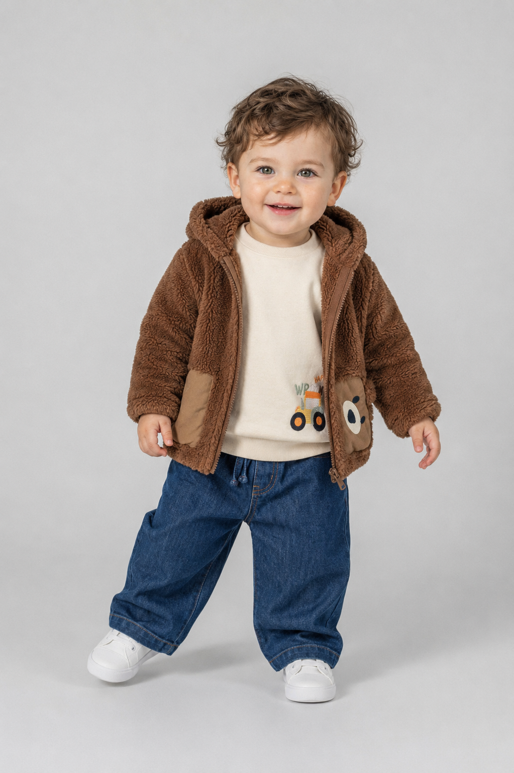 HIRKA   9-24 AY KUZU POLAR G-10136 - Kahve