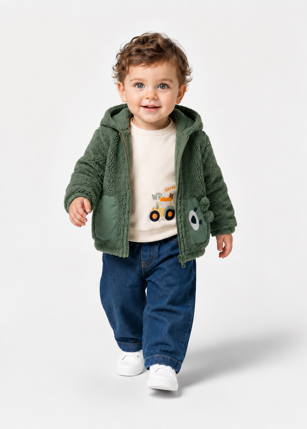 HIRKA   9-24 AY KUZU POLAR G-10136 - Kahve