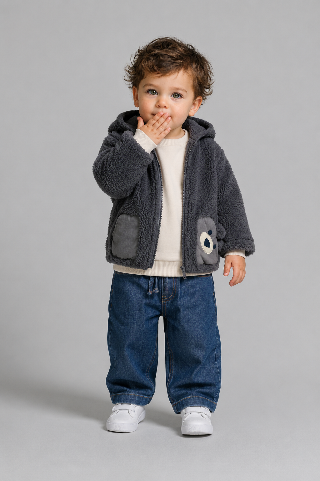HIRKA   9-24 AY KUZU POLAR G-10136 - Kahve
