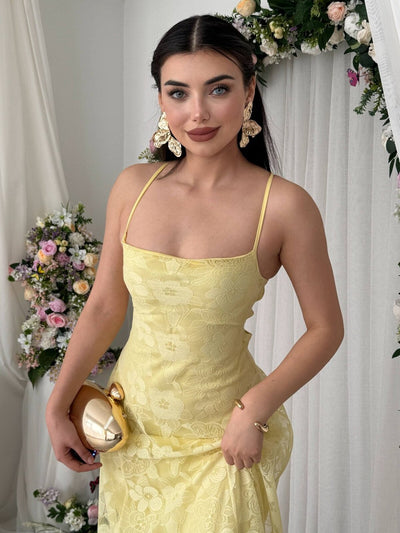 Husa Sırt Bağlamalı Elbise
