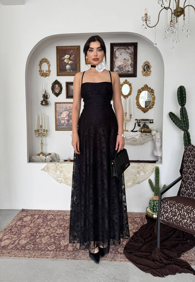Rochie cu spatele legat Husa