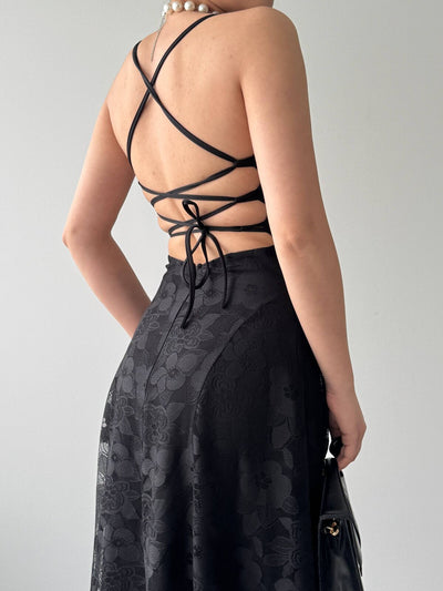 Rochie cu spatele legat Husa
