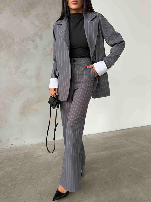 Costum cu jachetă și pantaloni - Antracit