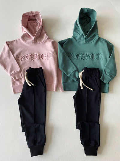 Çocuk Kapüşonlu Eşofman Takımı | RG Brand | 3–9 Yaş | RG1484 - PEMBE