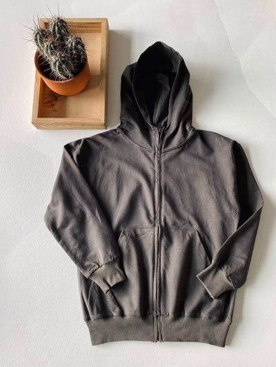 Genç Fermuarlı Kapüşonlu Sweatshirt | RG Brand | 9–15 Yaş | RG3258 - MAVİ