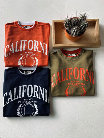 Genç Önü Baskılı Parça Detaylı Sweatshirt | 9–15 Yaş | RG Brand | RG3369 - KİREMİT