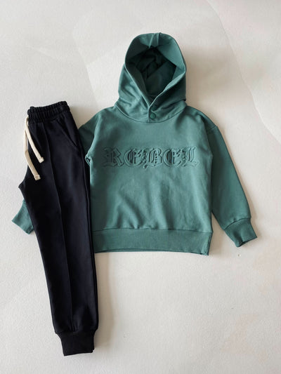 Çocuk Kapüşonlu Eşofman Takımı | RG Brand | 3–9 Yaş | RG1484 - PEMBE