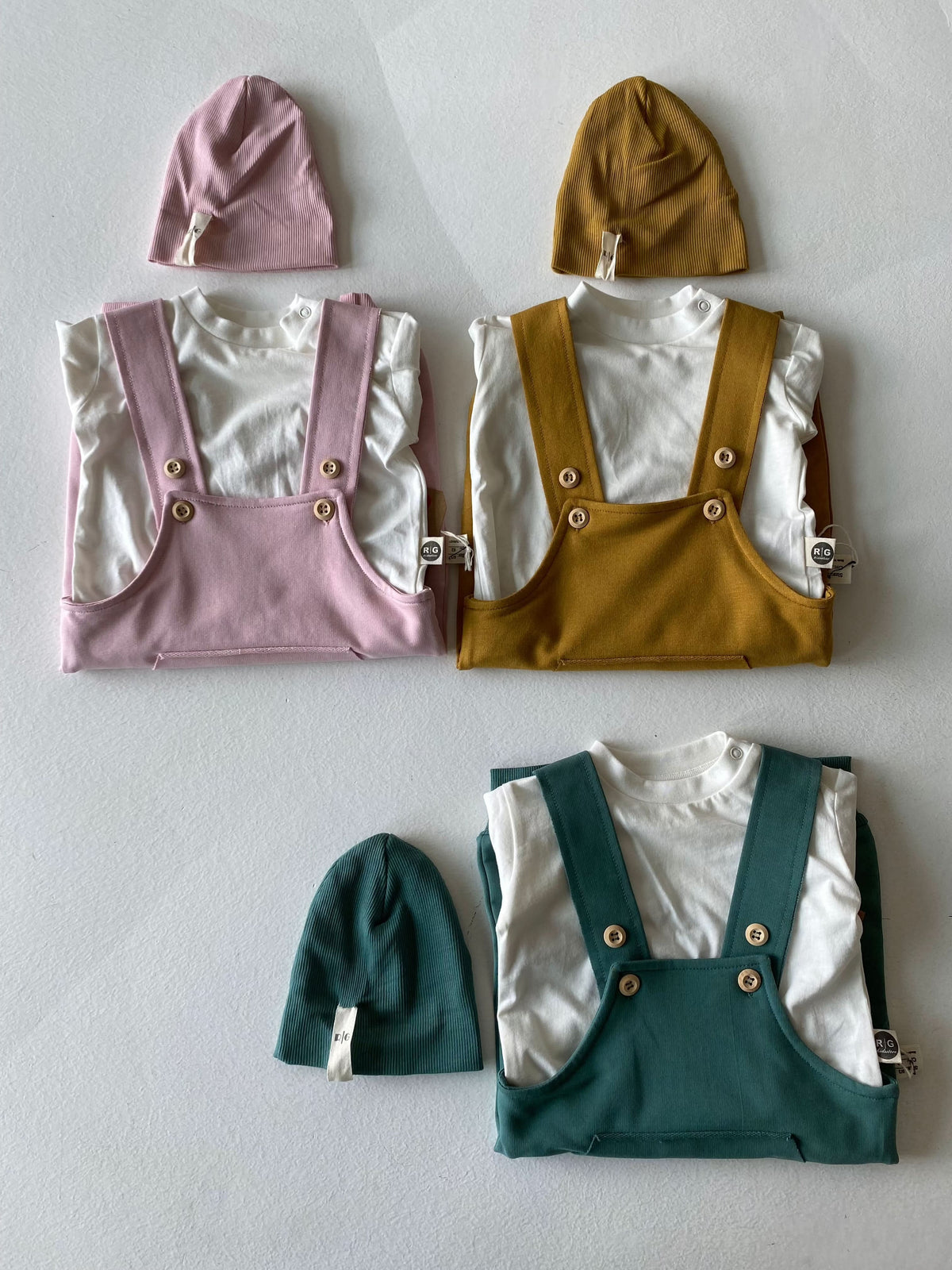 Bebek Kanguru Cepli Tulum ve Bere Seti | 0–24 Ay | RG Brand | RG304 - PEMBE