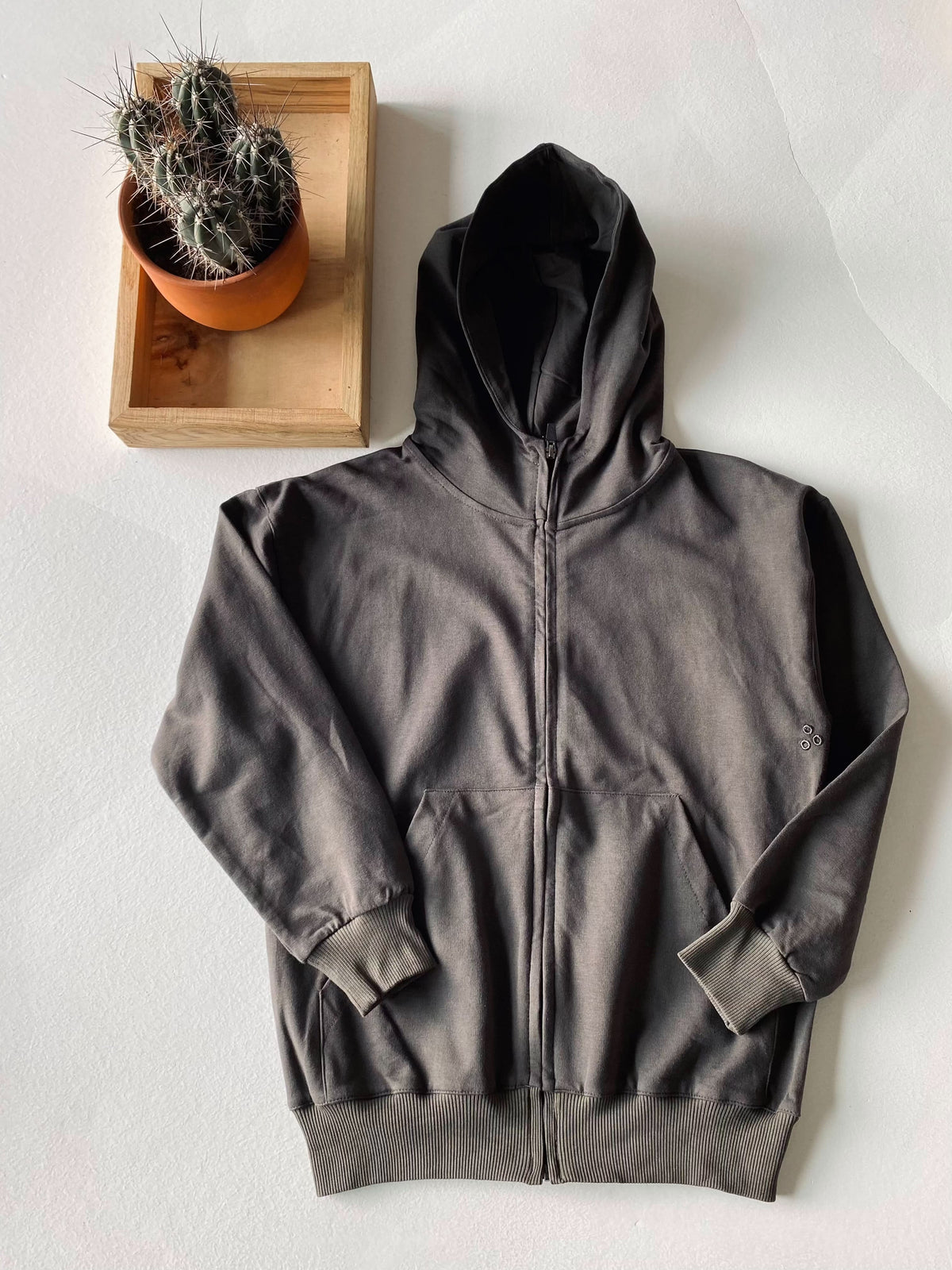 Genç Fermuarlı Kapüşonlu Sweatshirt | RG Brand | 9–15 Yaş | RG3258 - MOR
