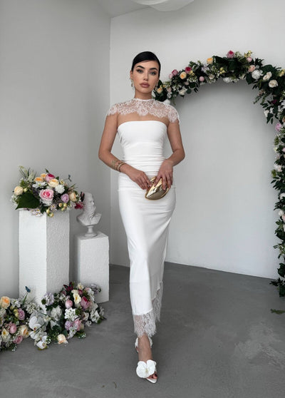 Rochie detaliată Jecan Omuz Pelerin