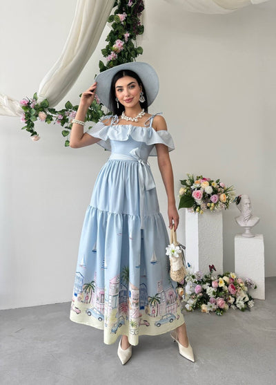 Rochie Junsa cu detalii la talie