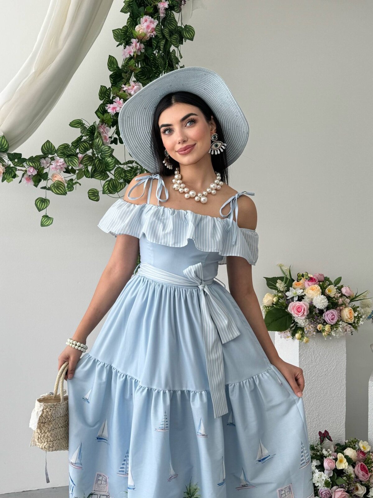 Rochie Junsa cu detalii la talie
