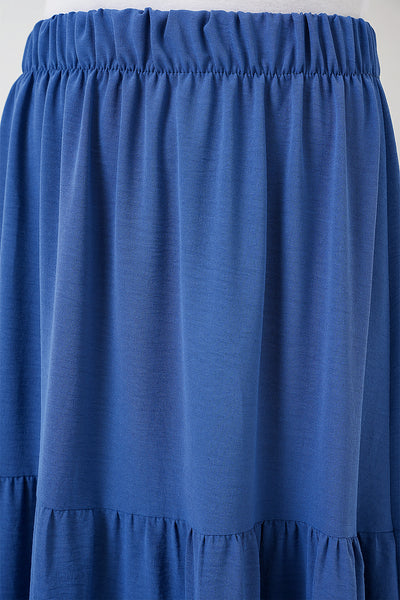 Fustă Lungă Din Airobine Damă 8048 - Indigo