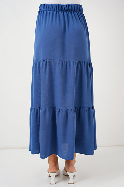 Fustă Lungă Din Airobine Damă 8048 - Indigo