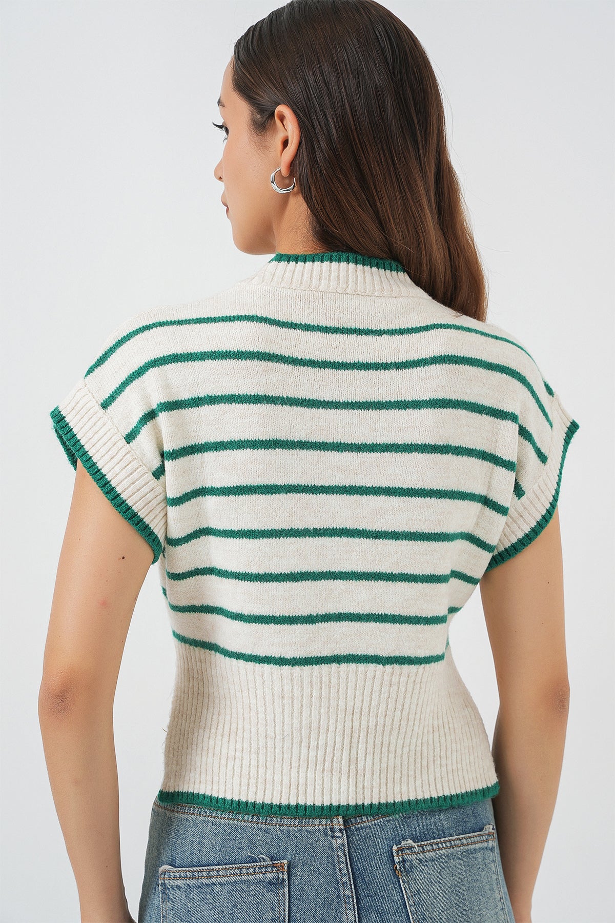 Pulover din Tricot Dungat 15926 - Verde Smarald