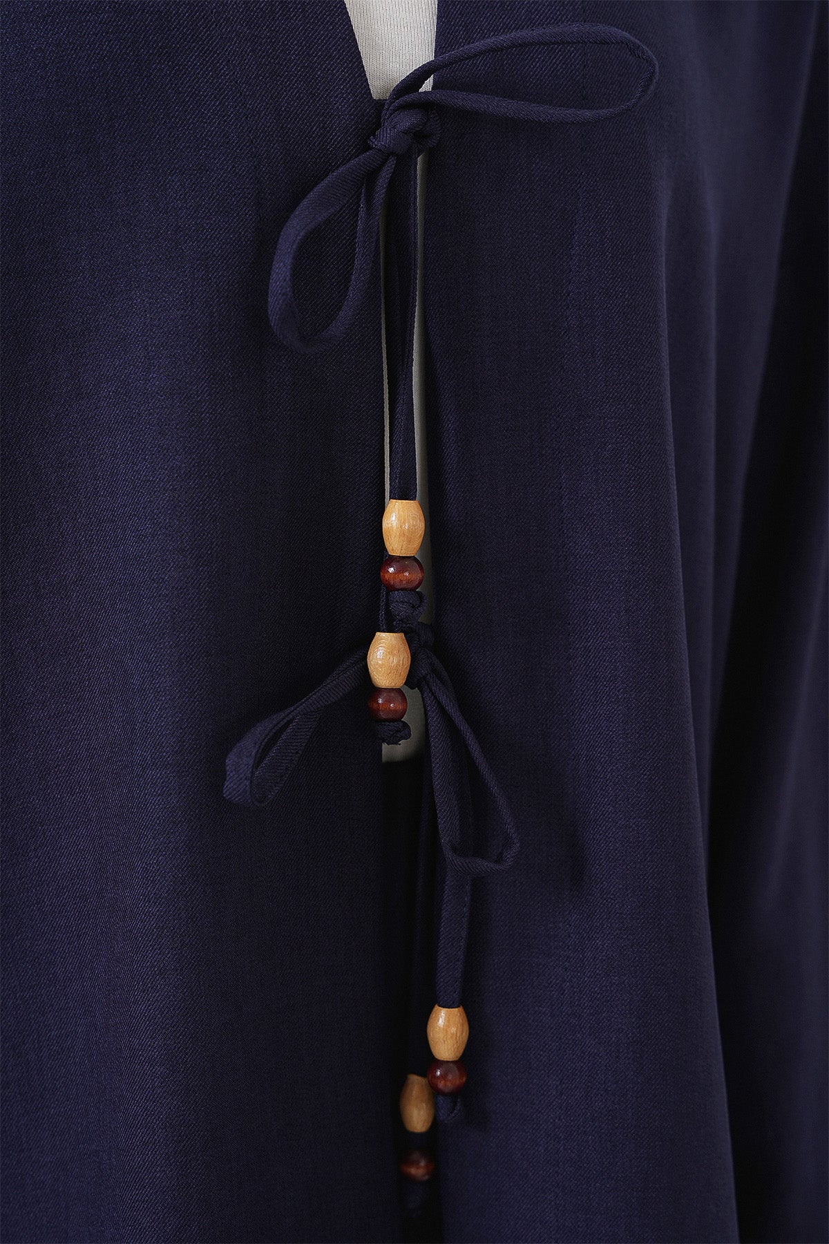 Costum Kimono Linen Damă Dublu 6727 - Albastru Închis