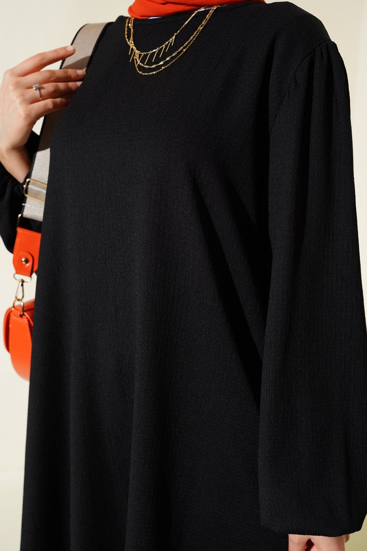 Set Pantaloni Tunic Negru Femei 6663