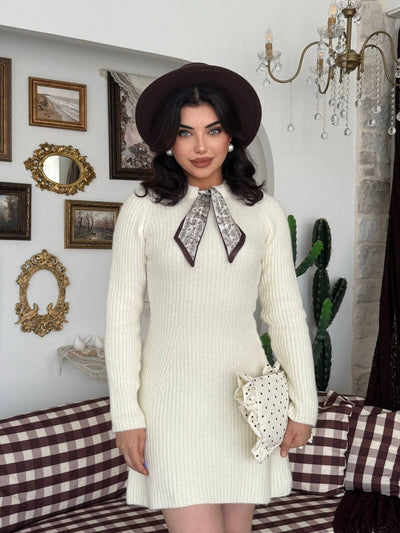 Rochie Keans cu detaliu de eșarfă