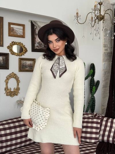 Rochie Keans cu detaliu de eșarfă