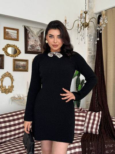 Rochie Keans cu detaliu de eșarfă