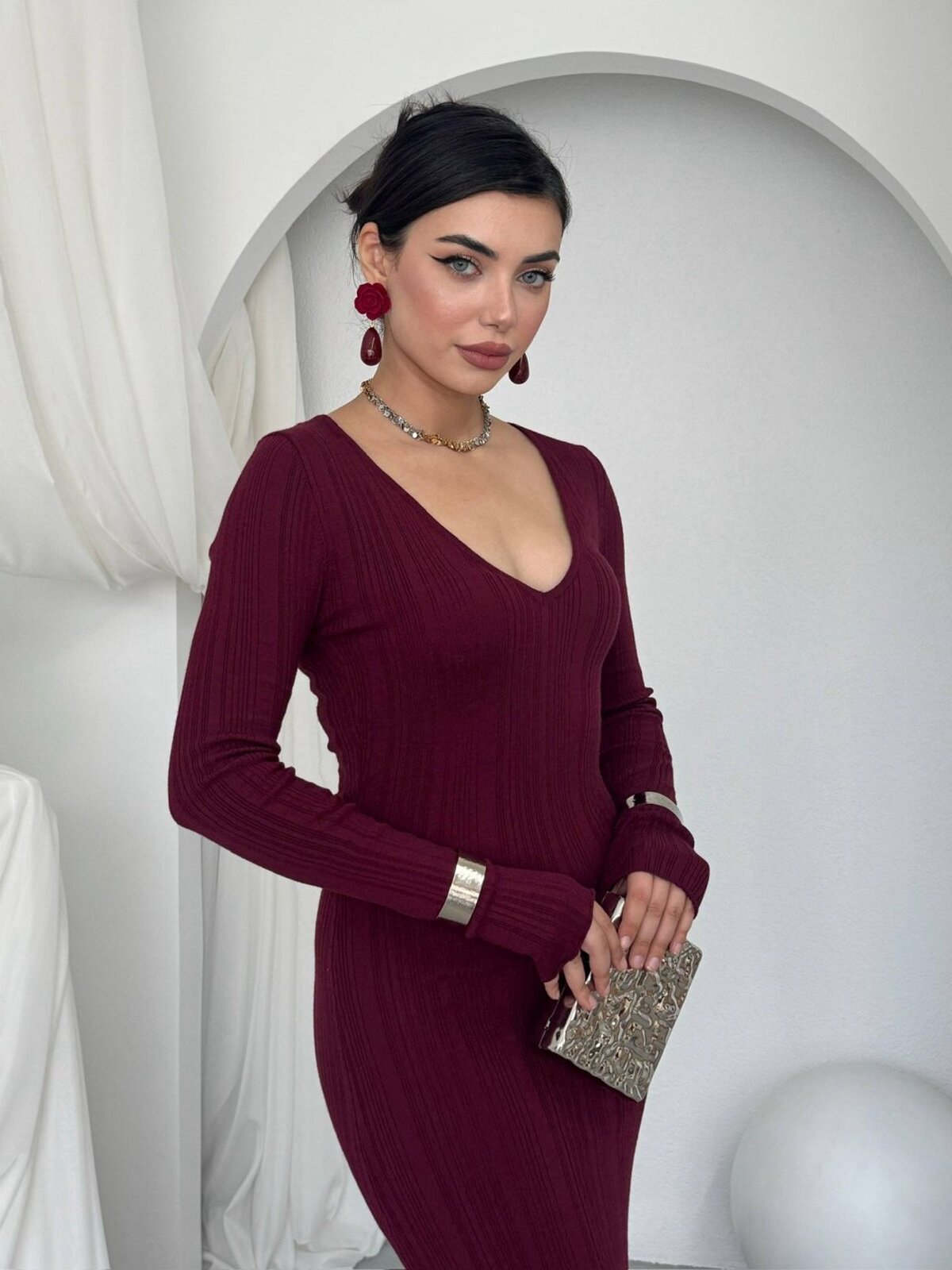 Ketas Midi Elbise