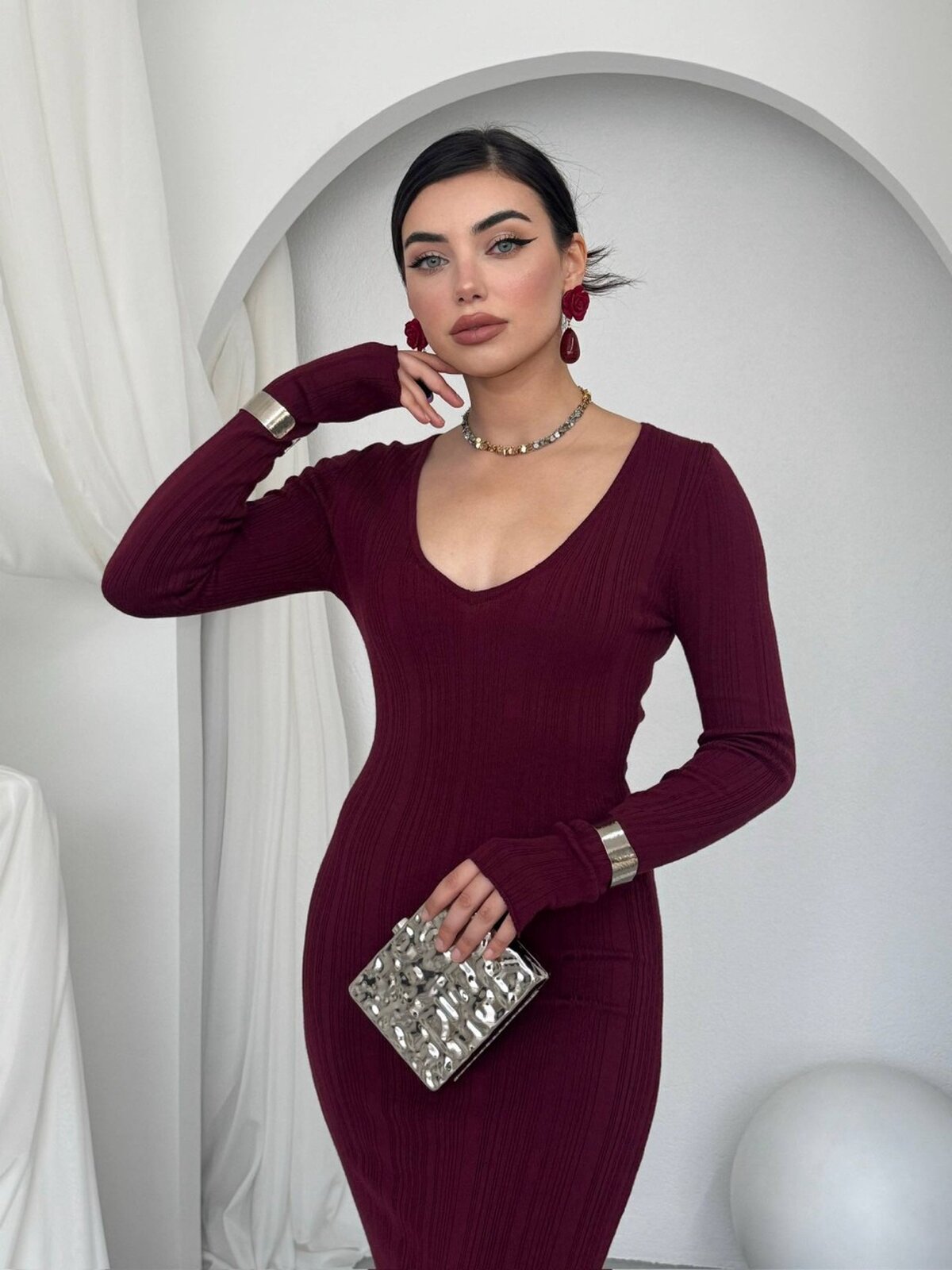 Ketas Midi Elbise