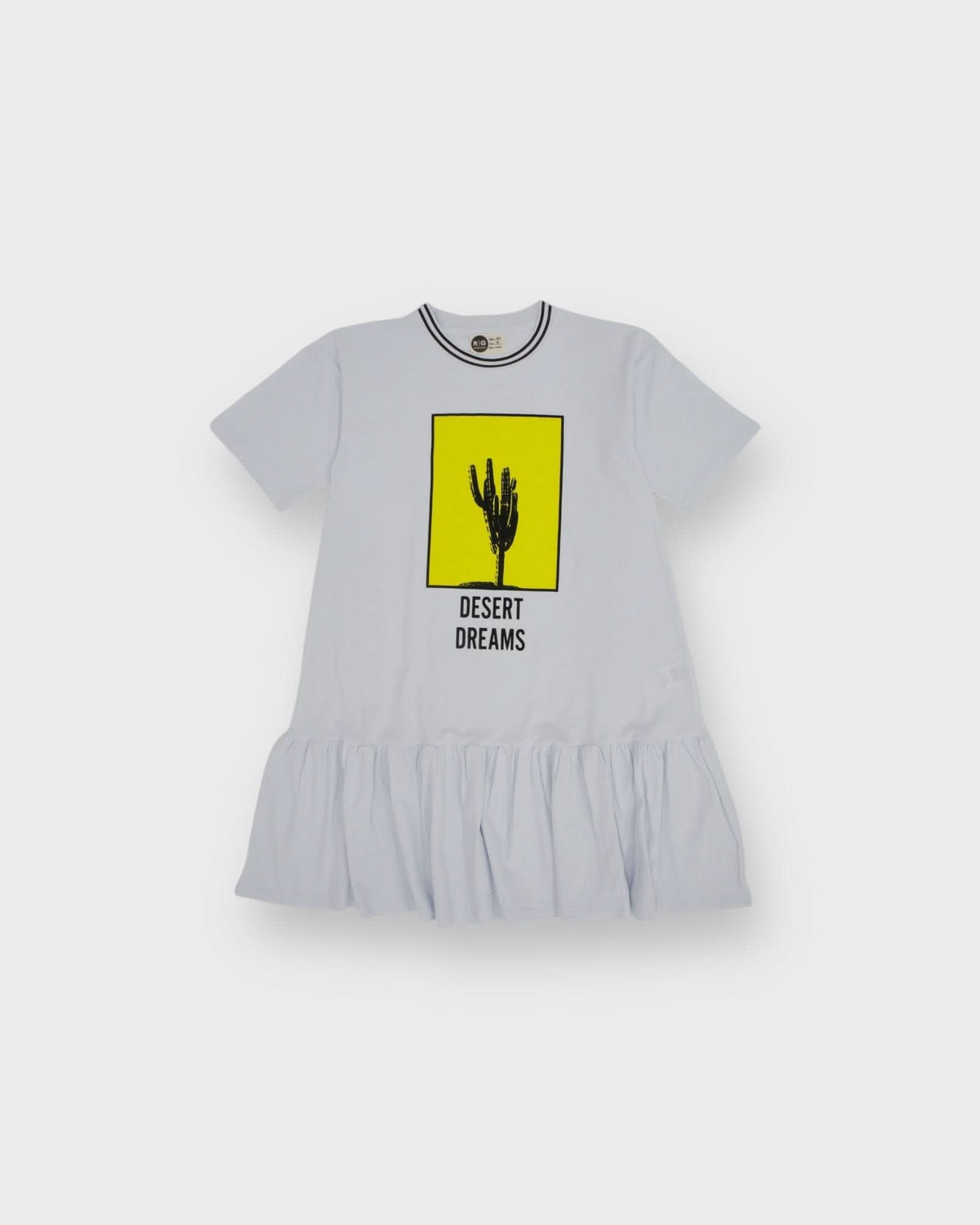 Kız Çocuk Çöl Desenli Elbise | 9–15 Yaş | RG Brand | RG3291 - LACİVERT