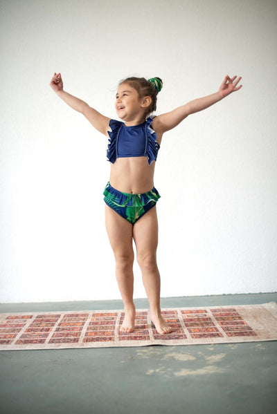 Kız Çocuk 2 Parça Bikini ve Saç Bandı | 3–9 Yaş | RG Brand | RG1467 - PALMİYE
