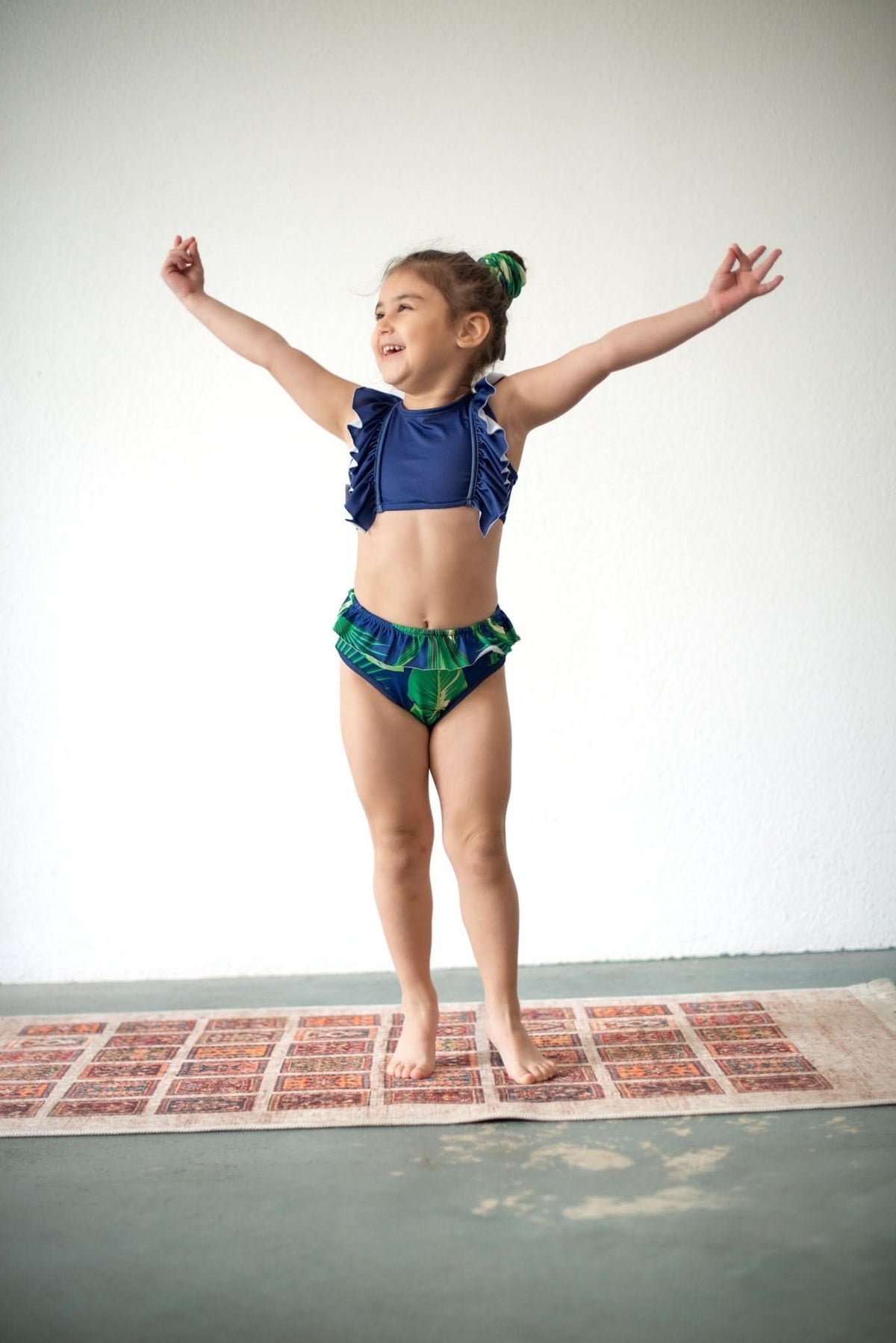 Kız Çocuk 2 Parça Bikini ve Saç Bandı | 3–9 Yaş | RG Brand | RG1467 - AHTAPOT