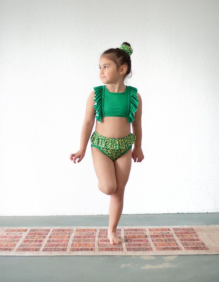 Kız Çocuk 2 Parça Bikini ve Saç Bandı | 3–9 Yaş | RG Brand | RG1467 - PALMİYE