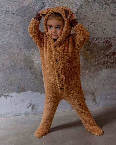 Kulak Detaylı Kapüşonlu Kışlık Bebek Tulumu | 6 Ay–4 Yaş | RG Brand | RG257 - HAKİ