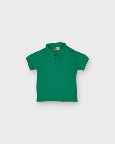 Polo Yaka Çocuk Tişört | Pike Kumaş, Rahat Kesim | 3-9 Yaş | RG1585 - YEŞİL