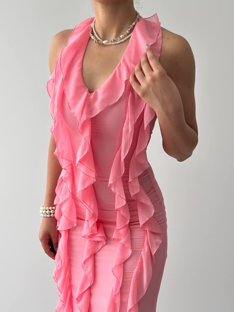 Rochie Lea cu volane