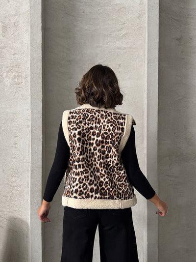 Vestă de pluș en-gros - Leopard D1