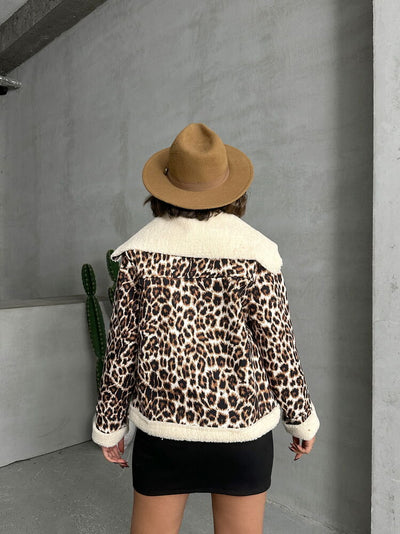 Paltoane de pluș en-gros - Leopard D1