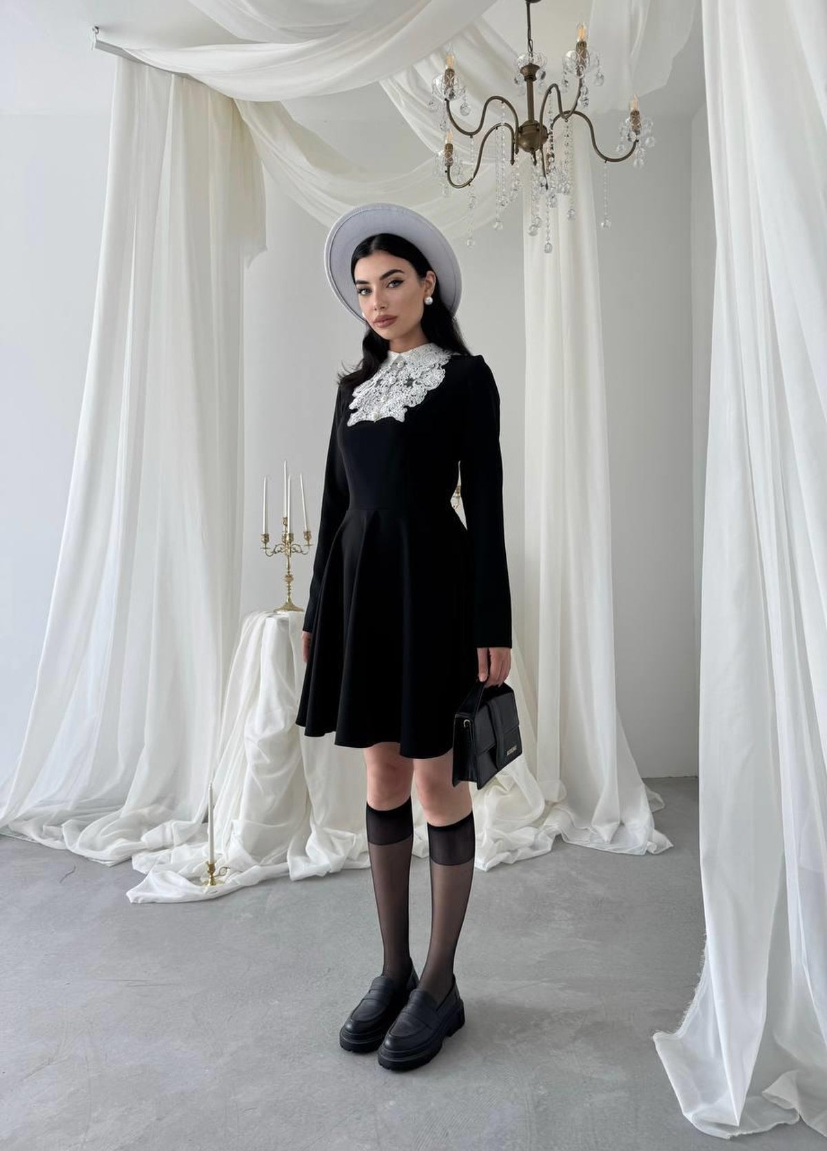Rochie cu Detalii din Dantelă Leye