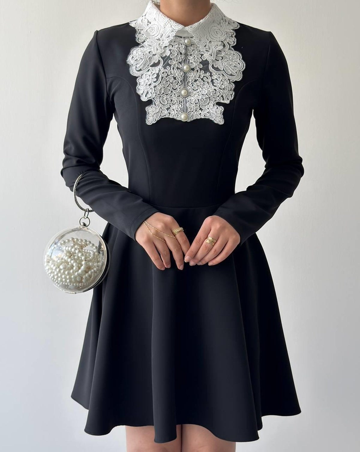 Rochie cu Detalii din Dantelă Leye
