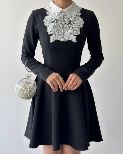 Rochie cu Detalii din Dantelă Leye