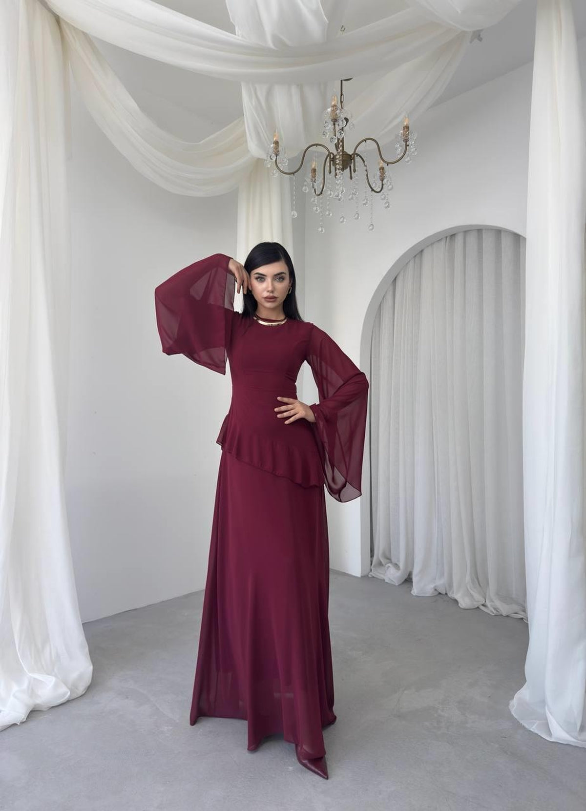 Linan Midi Elbise