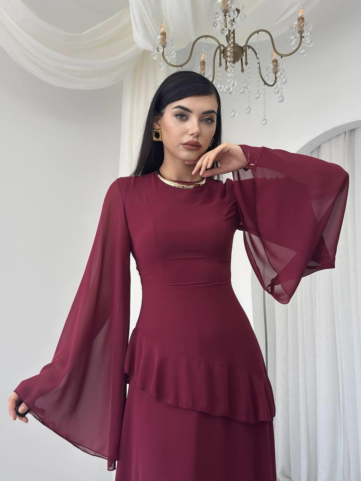 Linan Midi Elbise
