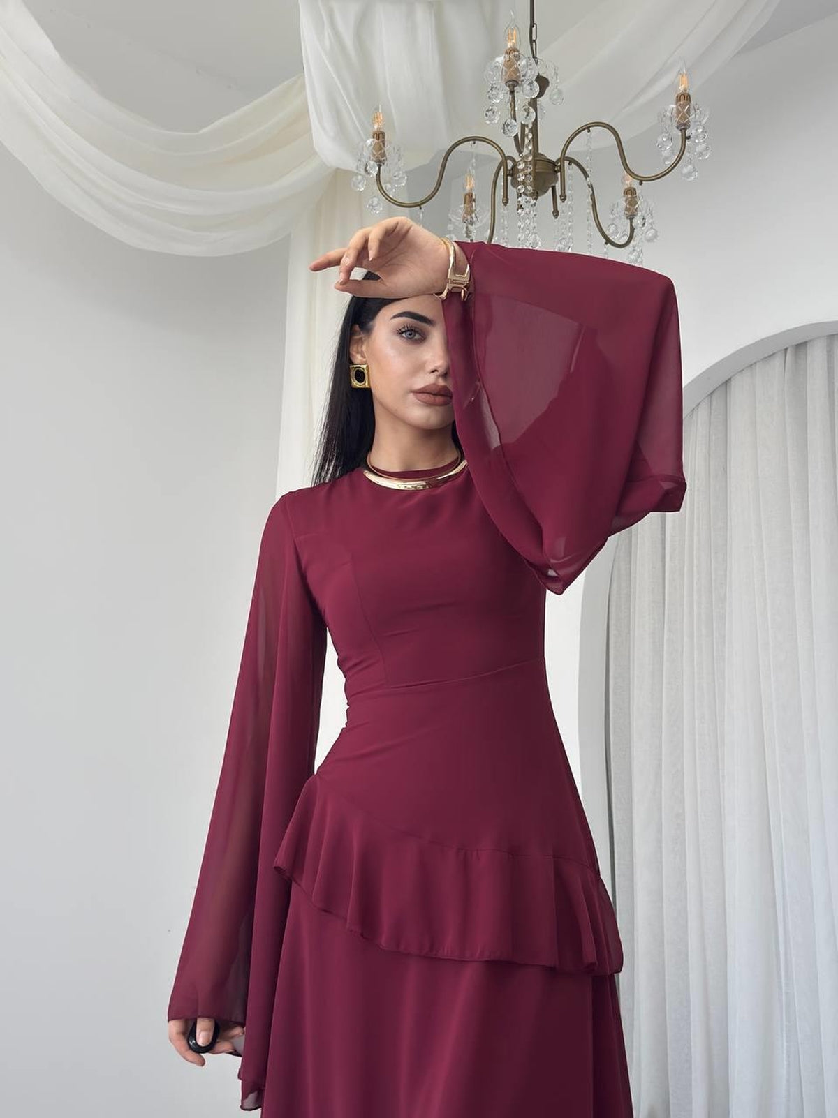 Linan Midi Elbise