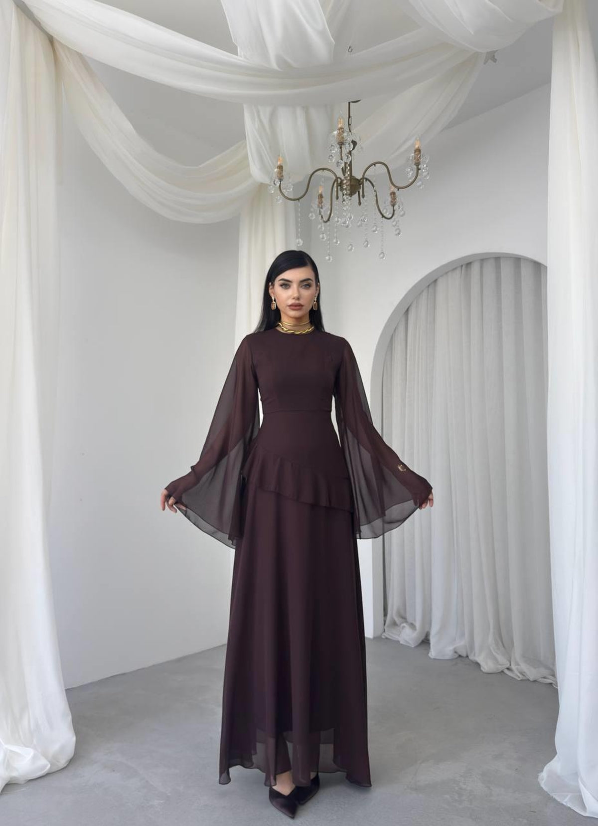 Linan Midi Elbise