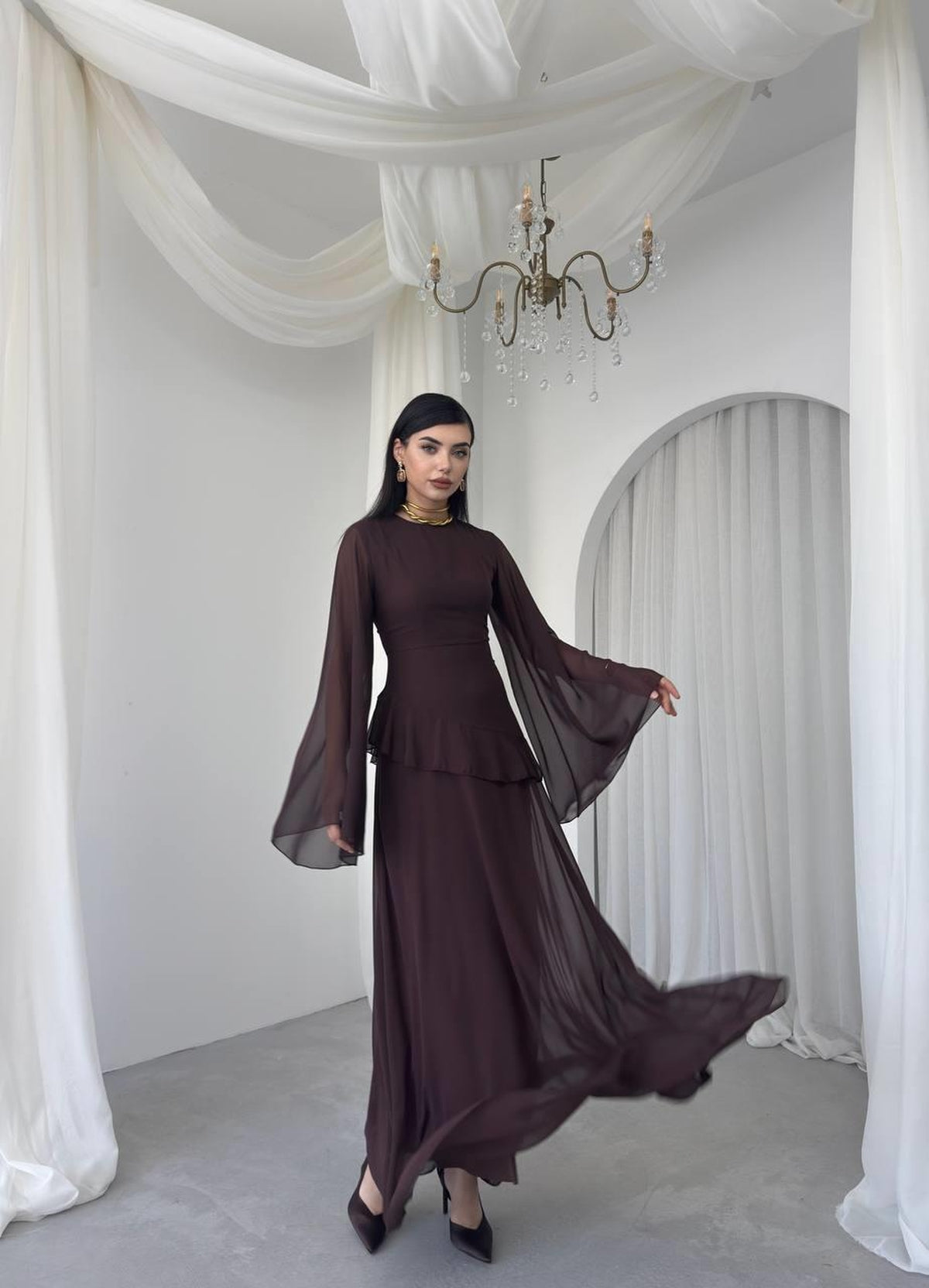 Linan Midi Elbise