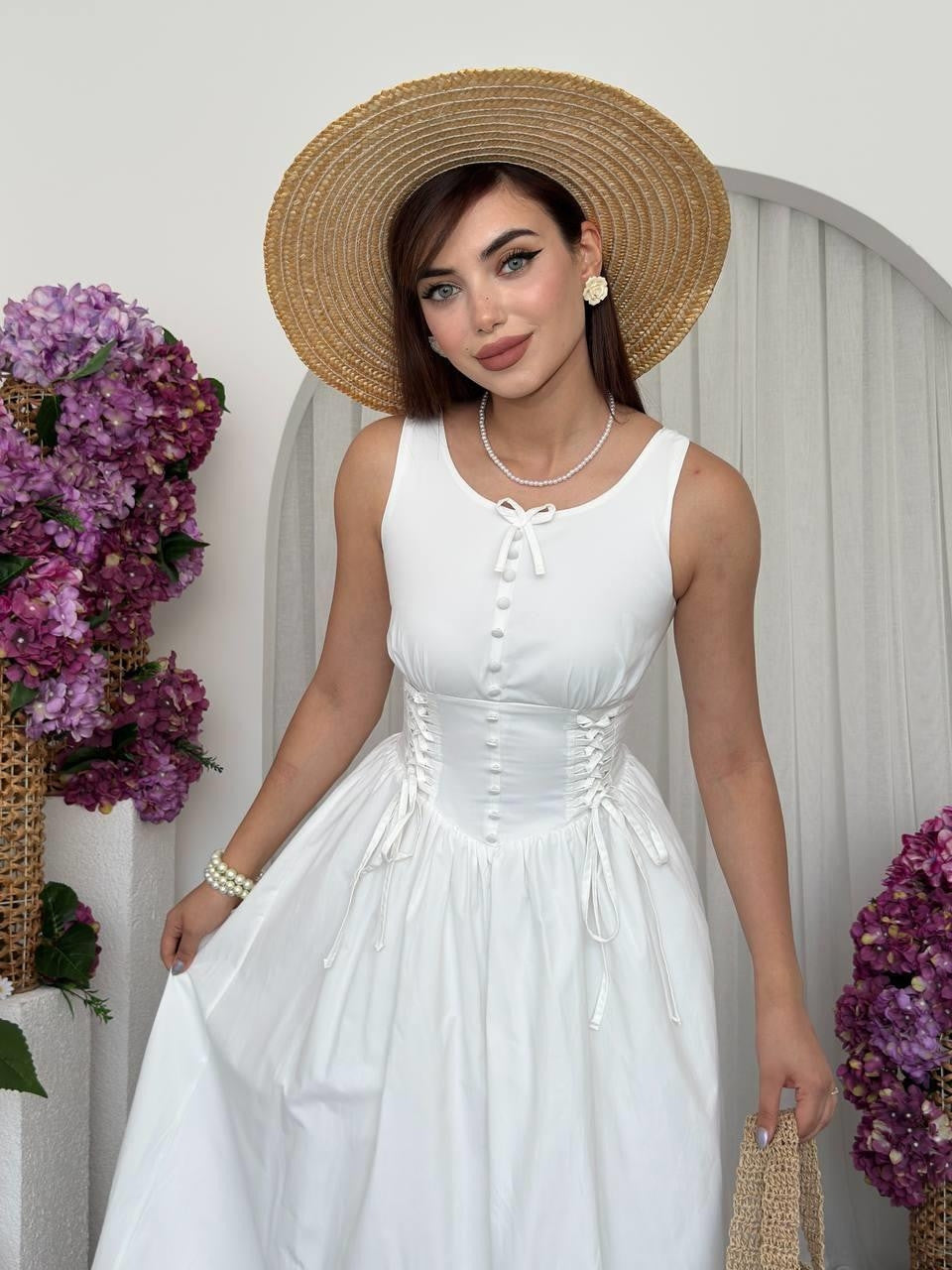 Rochie cu șireturi Lulo