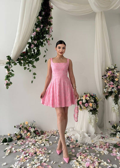 Rochie Lyro brodată cu flori
