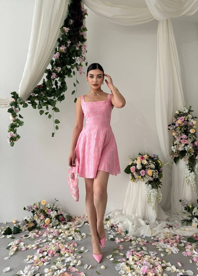 Rochie Lyro brodată cu flori
