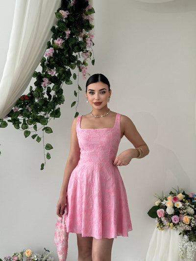 Rochie Lyro brodată cu flori